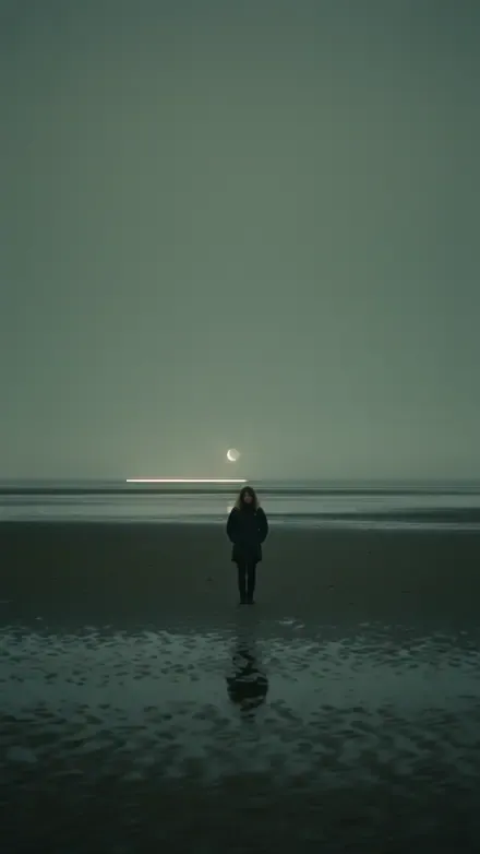 Still from Low Tide — A body on the estuary. A town that swears it saw nothing.
