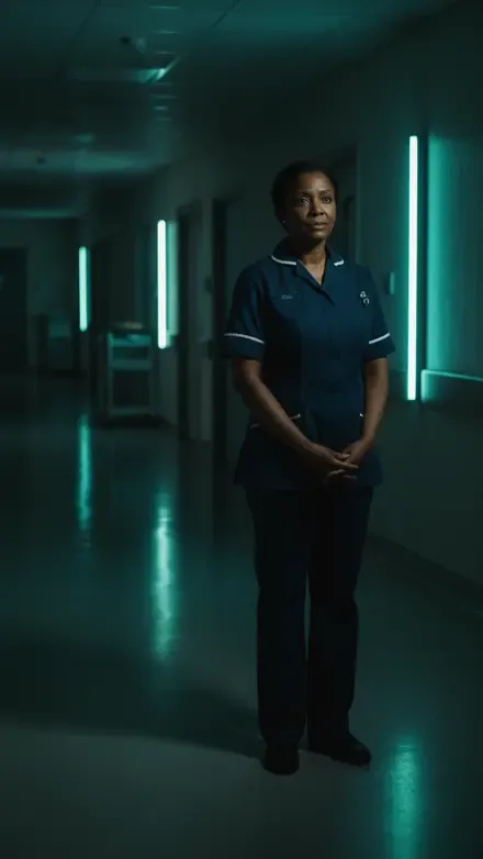 Still from Night Shift — A&E at 3am, one corridor, every episode a single shift.