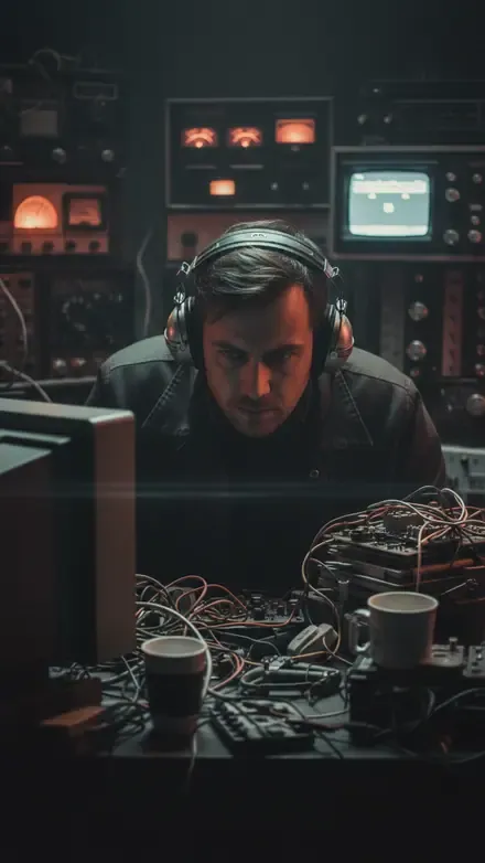 Still from Static — The pirate broadcast is back. Nobody alive should know the frequency.